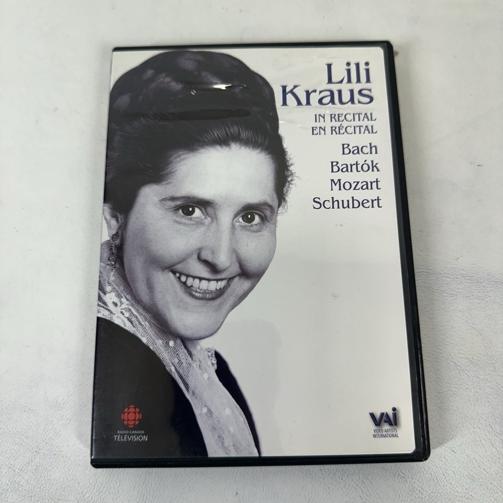 Lili Kraus In Recital - Bach : Bartok : Mozart : Schubert / DVD 84 Minutes